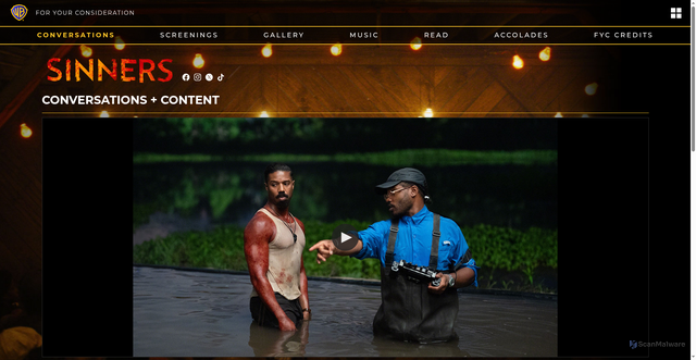 Security scan screenshot of https://www.wbawards.com/film/?film=sinners