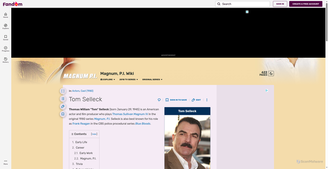 Security scan screenshot of https://magnumpi.fandom.com/wiki/Tom_Selleck