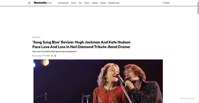 Security scan screenshot of https://in.mashable.com/movies/101586/song-sung-blue-review-hugh-jackman-and-kate-hudson-face-love-and-loss-in-neil-diamond-tribute-band-d