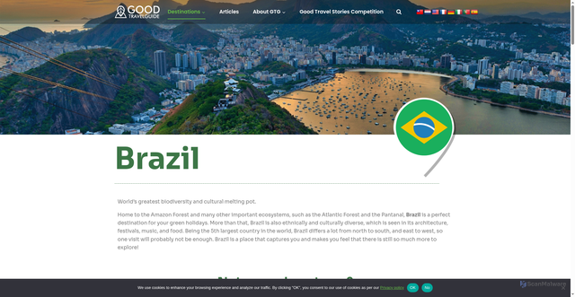Security scan screenshot of https://goodtravel.guide/brazil/