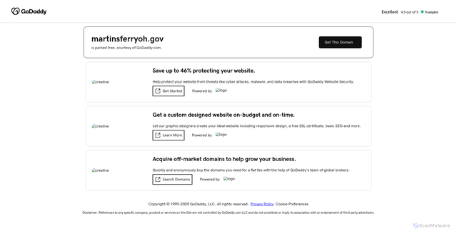 Security scan screenshot of https://martinsferryoh.gov/