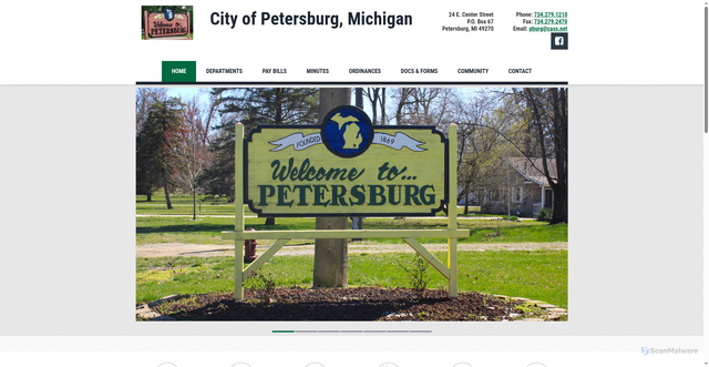 Security scan screenshot of https://petersburgmi.gov/