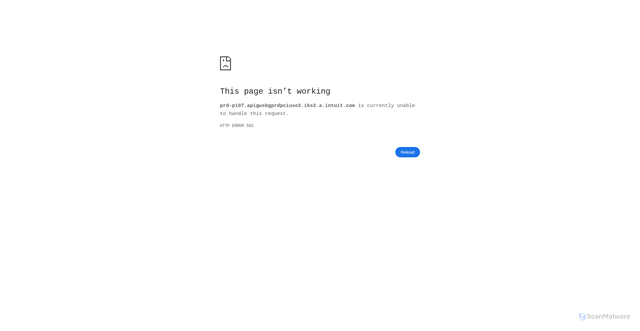 Security scan screenshot of https://prd-pi07.apigwsbgprdpciuse2.iks2.a.intuit.com