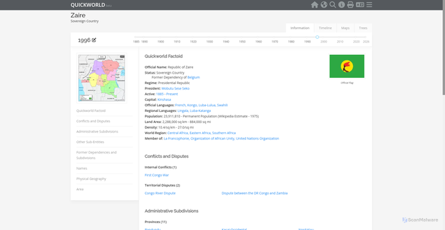 Security scan screenshot of https://en.quickworld.com/entity/py9ju5280gxcym463m?date=1996&tab=info%2F