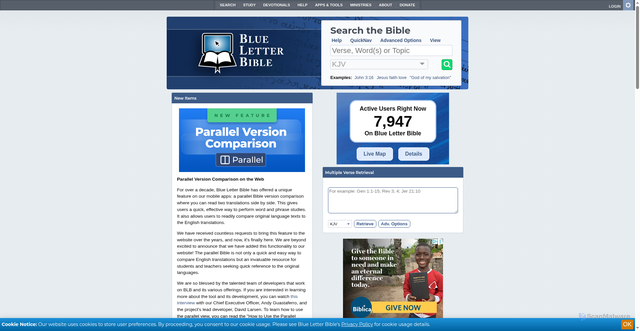 Security scan screenshot of https://www.blueletterbible.org/