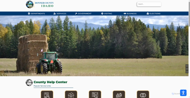 Security scan screenshot of https://www.bonnercountyid.gov/