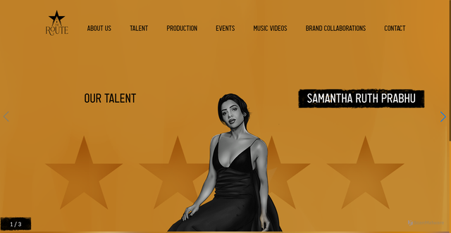 Security scan screenshot of https://therouteofficial.com/pages/talents/samantha.html