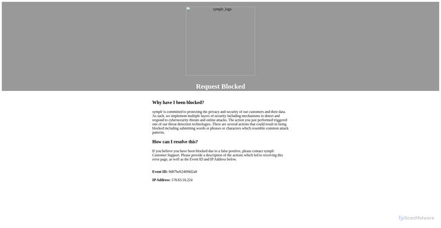 Security scan screenshot of https://pfm.healthcaresource.com