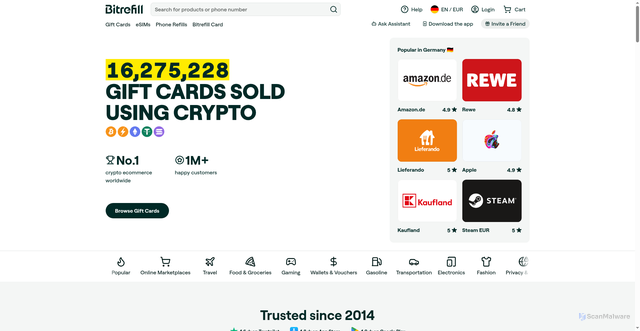 Security scan screenshot of https://bitrefill.com-search-q-bitrefill-oq-bi-gslcrp-egzjahjvbwuq.com/