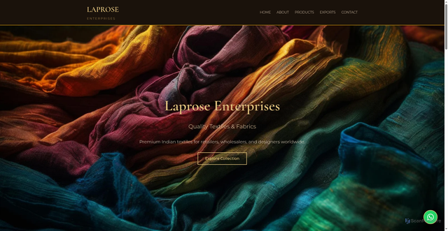 Security scan screenshot of https://laproseenterprises.com/