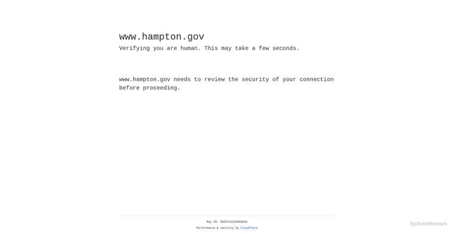 Security scan screenshot of https://www.hampton.gov/