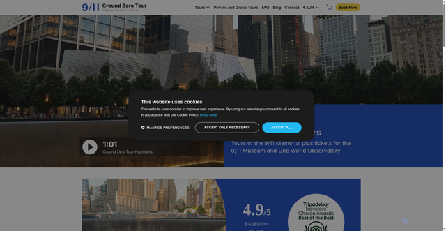 Security scan screenshot of https://911groundzero.com/