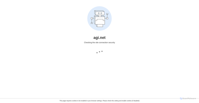 Security scan screenshot of https://www.agi.net/