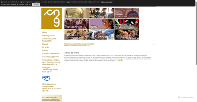 Security scan screenshot of https://www.geopistoia.it/