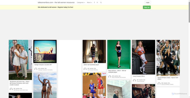 Security scan screenshot of https://tallwomenfans.com