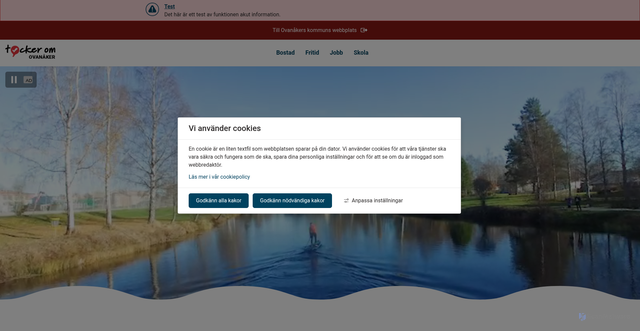 Security scan screenshot of https://www.ovanaker.se/