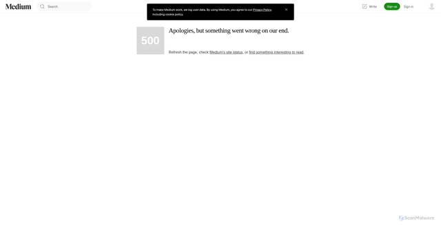 Security scan screenshot of https://mackenzie-scott.medium.com/no-dollar-signs-this-time-ec7ab2a87261