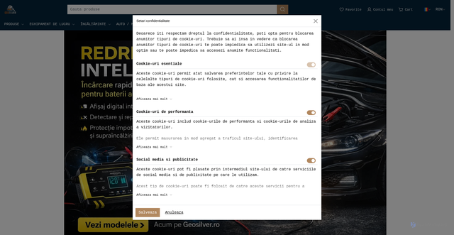 Security scan screenshot of https://geosilver.ro