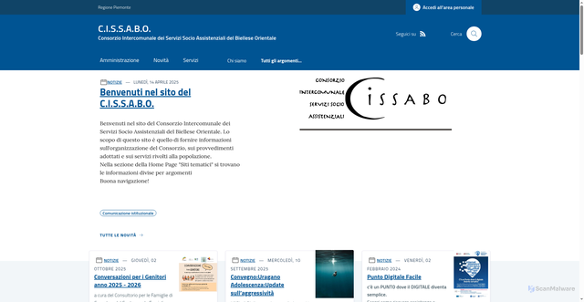 Security scan screenshot of https://www.cissabo.org/