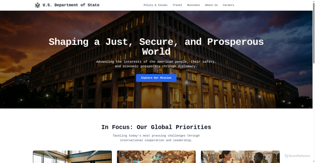 Security scan screenshot of https://www.statedepartment-gov.com/