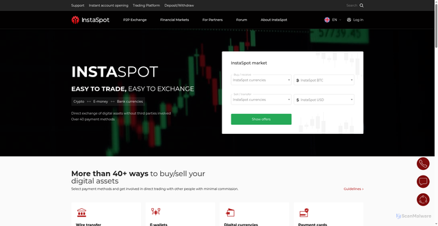 Security scan screenshot of https://www.instaspot.com