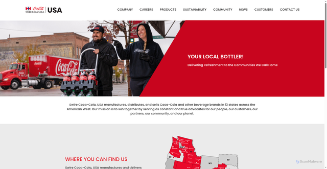 Security scan screenshot of https://www.swirecc.com/