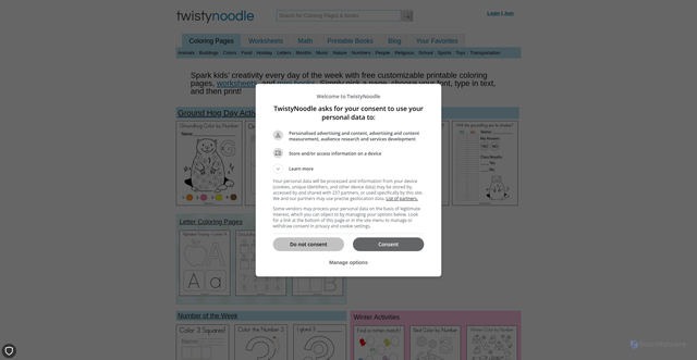 Security scan screenshot of https://twistynoodle.com