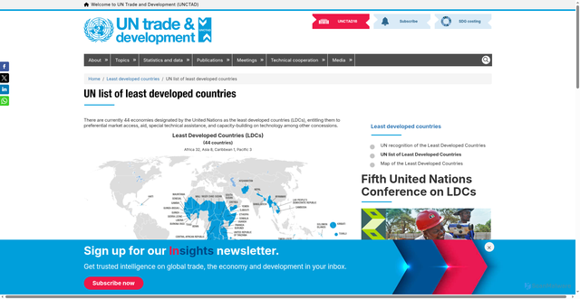 Security scan screenshot of https://unctad.org/topic/least-developed-countries/list