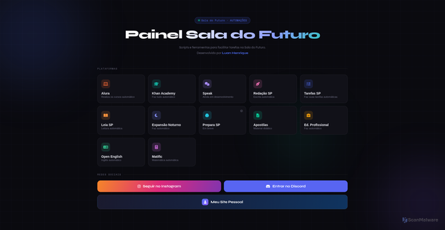 Security scan screenshot of https://panelsalafuturo-mxk1kgpe24.edgeone.app/