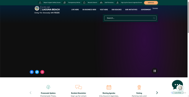 Security scan screenshot of https://www.lagunabeachcity.net/
