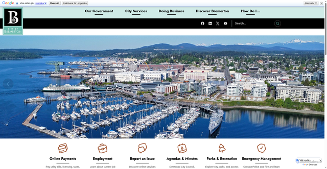 Security scan screenshot of https://bremertonwa.gov/