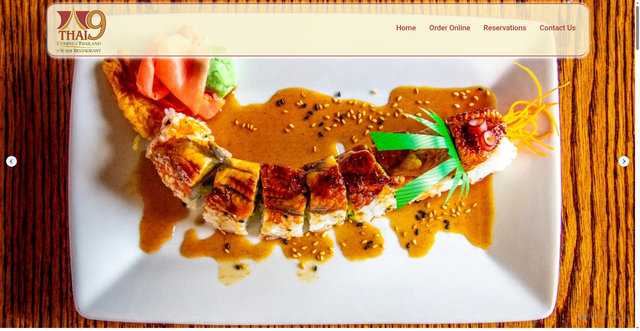 Security scan screenshot of https://thai9restaurant.com/