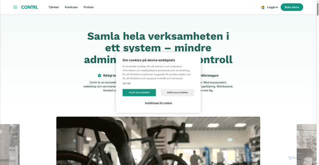 Security scan screenshot of https://contrl.se