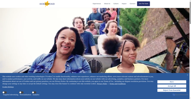 Security scan screenshot of https://www.hfecorp.com/experiences/dollywood-parks-and-resorts/