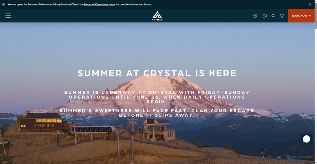 Security scan screenshot of https://www.crystalmountainresort.com
