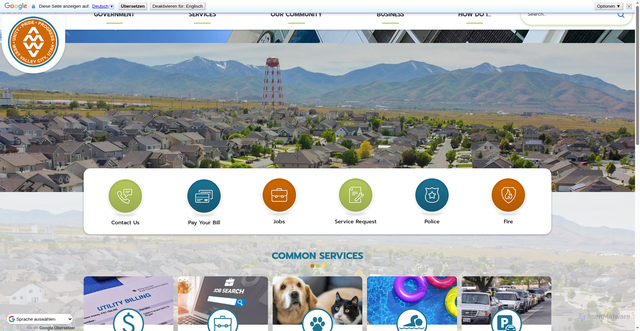 Security scan screenshot of https://www.wvc-ut.gov//