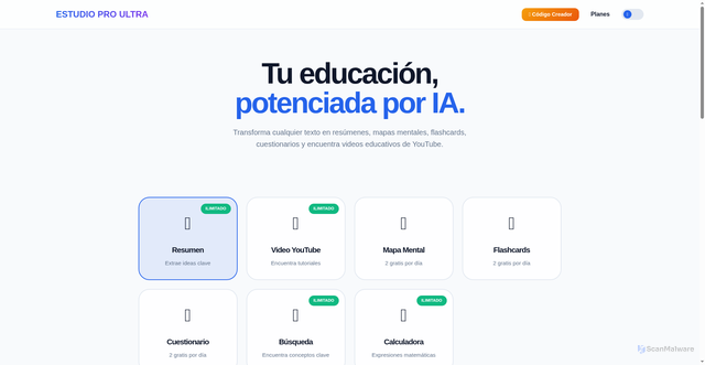 Security scan screenshot of https://estudio-pro-1yjevoisoc.edgeone.app/