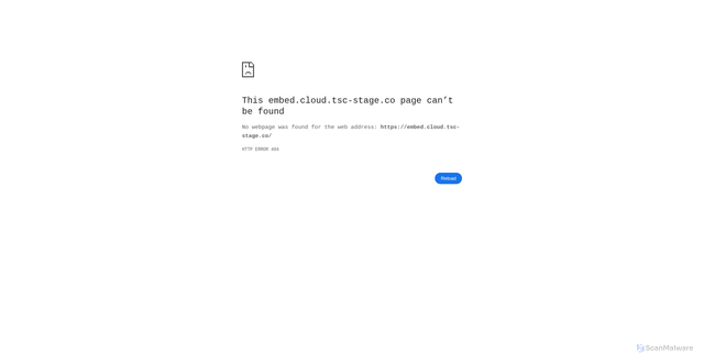 Security scan screenshot of embed.cloud.tsc-stage.co