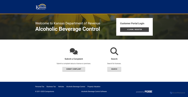 Security scan screenshot of https://www.ksabconline.gov/prod/webui/