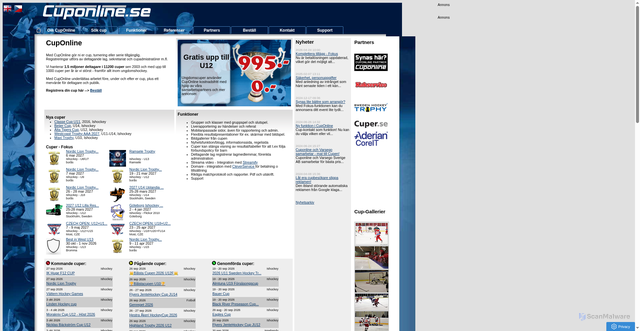 Security scan screenshot of https://cuponline.se