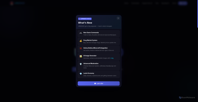 Security scan screenshot of https://ureedxd.vercel.app/