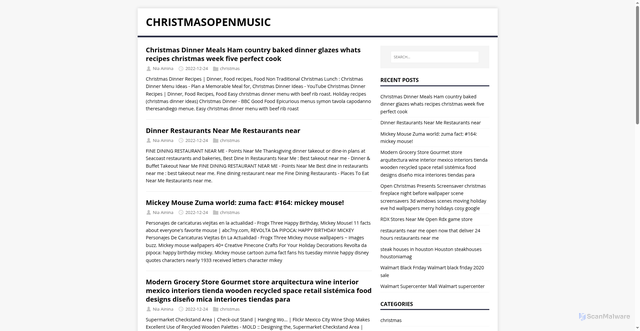 Security scan screenshot of http://christmasopenmusic.pages.dev/