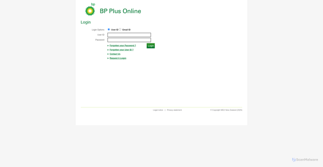 Security scan screenshot of https://wex.bpplus.com.au/IFCSWeb-bp/