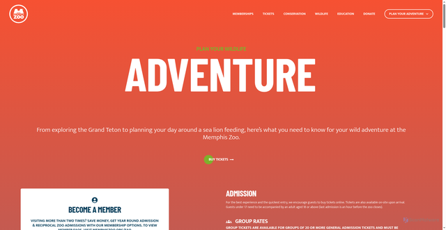 Security scan screenshot of https://www.memphiszoo.org/discover