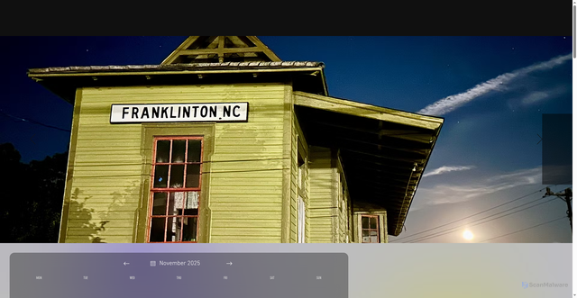 Security scan screenshot of https://www.franklintonnc.gov/