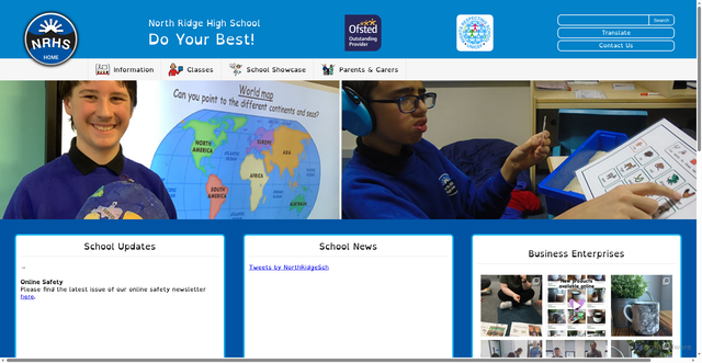 Security scan screenshot of https://northridge.manchester.sch.uk/