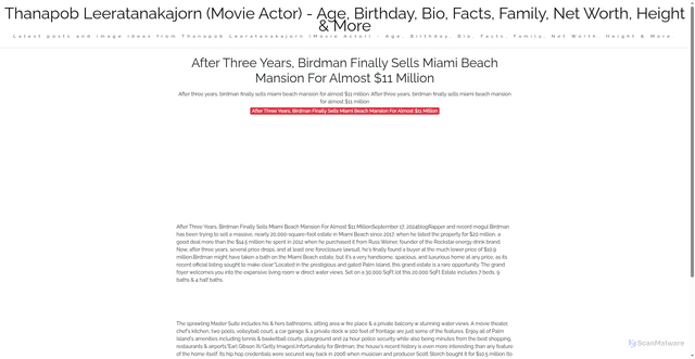 Security scan screenshot of https://nusaglobalmedia-dpsuywzva9wq.edgeone.app/after-three-years-birdman-finally-sells-miami-beach-mansion-for-almost-11-million.html