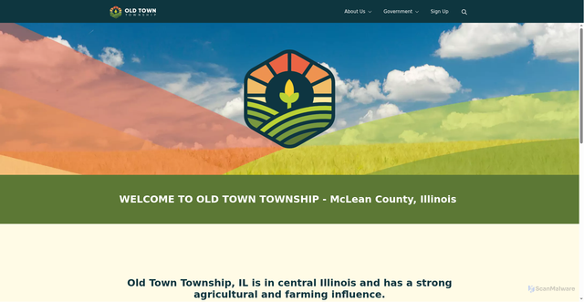 Security scan screenshot of https://oldtowntownship-il.gov/