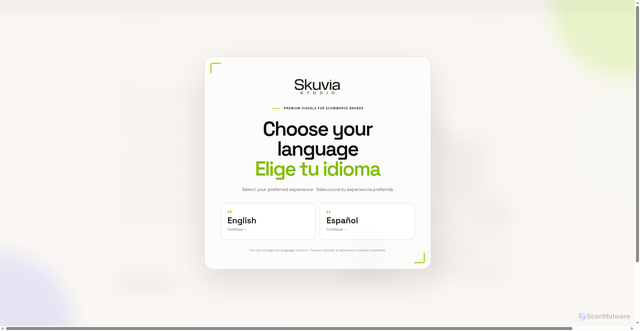 Security scan screenshot of https://skuviastudio.com/