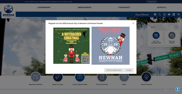 Security scan screenshot of https://newnanga.gov/